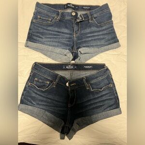 Hollister Women's Blue Denim Shorts size 5